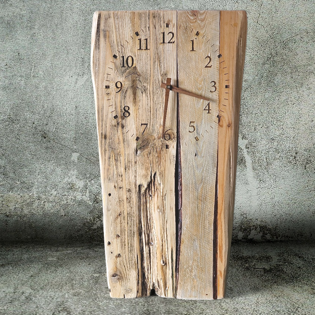 Houtje-Van-Joutje houten wandklok front aanzicht