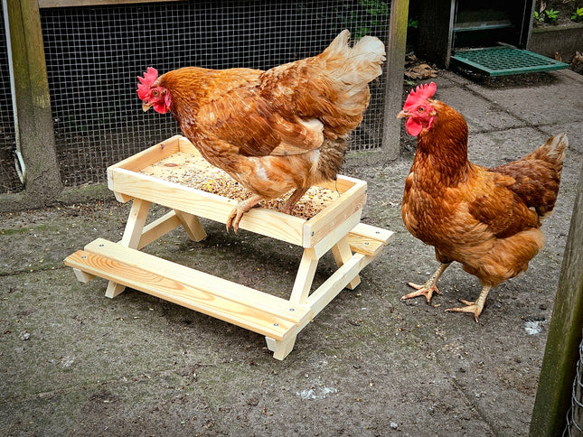 Chicknicktafel | voertafel kippen